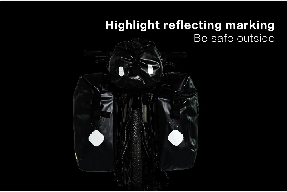 Discount Rhinowalk Bicycle Saddle Bag Full Waterproof Travel Handbag Casual Cycling Bike Luggage Carrier Bag Shoulder Crossbody Bag 20L 25