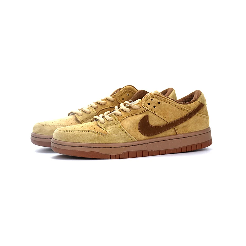 Мужская обувь для скейтбординга от Nike Dunk SB Low Pro Premium Wheat, повседневные Сникерсы, Уличная обувь для отдыха