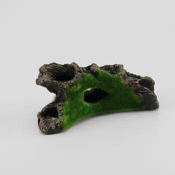 

Aquarium Underwater Tree Branches Moss Stump Sculpture Colorful Fish Tank Landscape Ornament Resin Desktop Decoration Photo Prop