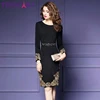 TESSCARA Autumn & Winter Women Luxury Embroidery Dress Female Elegant Office Pencil Robe Femme Retro Vintage Designer Vestidos ► Photo 2/6
