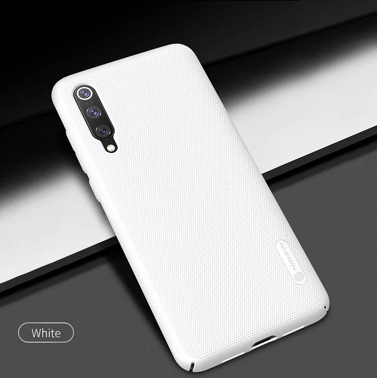 White Для xiaomi mi 9 pro 5g чехол 6,39 NILLKIN матовый ПК Жесткий Чехол на заднюю панель Подарочный держатель для телефона для xiaomi mi 9 pro глобальная версия - Цвет: White