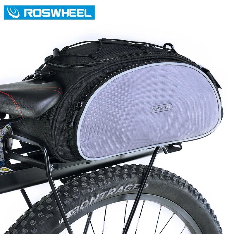 Велосумка ROSWHEEL 13 л задняя Сумочка стойка для горного велосипеда Полка на заднее