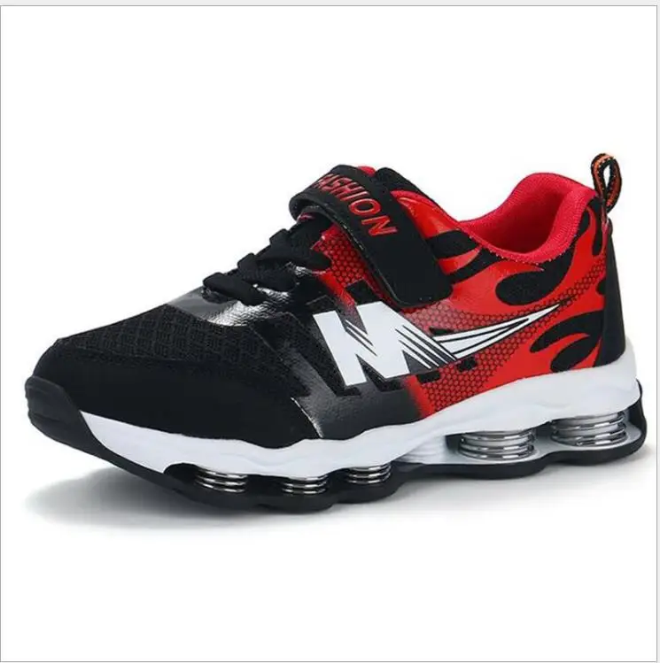 

Springs&Autumn Kids Shoes Boys Sneakers For Girls Casual Shoes Breathable Mesh Patchwork Hook&Loop Sport Running Children Shoes