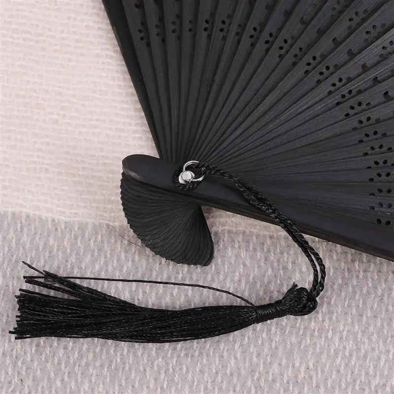 Elegant Peach Blossom with Butterfly Folding Fan Ancient Japanese Style Hand Fan Vintage Floral for Summer Decor