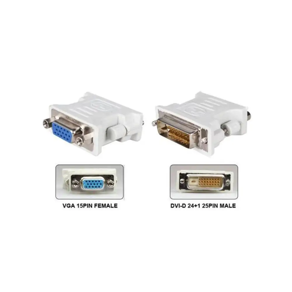 DVI/24+ 1 Pin DVI к VGA Мужской к женскому видео гнездо адаптер конвертер VGA к Pin адаптер конвертер для ПК ноутбука ТВ PS3 PS4