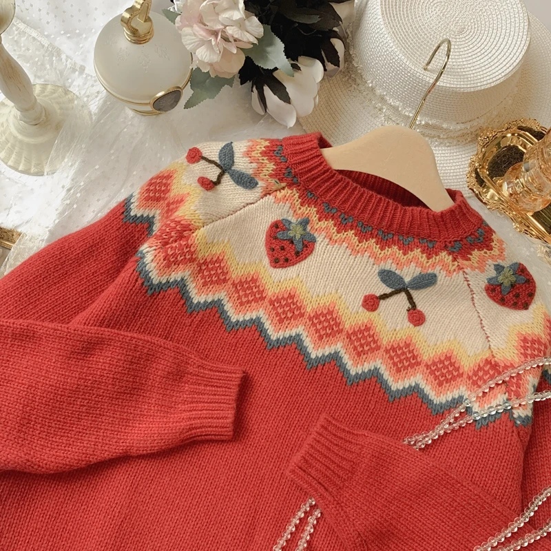 Japanese Sweater Jumper Women Autumn Winter Lazy