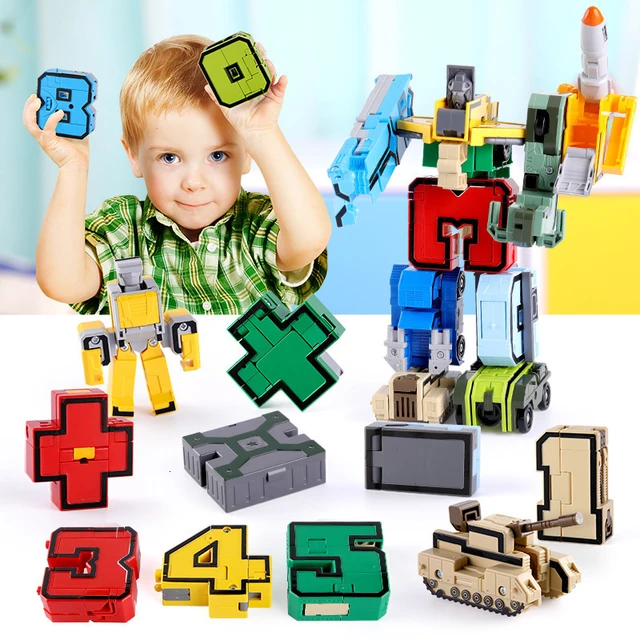 Transform.normalizetransformer Number Robot Building Blocks - Educational  Action Figure For All Ages