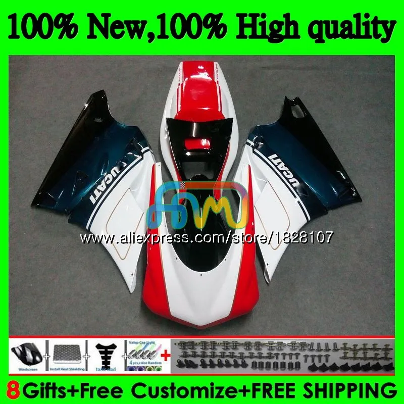 748 853 для поездок на мотоцикле DUCATI 916 996 94 95 96 97 98 99 02 71BS. 21 998 S R 1994 1995 1996 Красный Белый Черный 1997 1998 1999 00 2001 2002 обтекатель