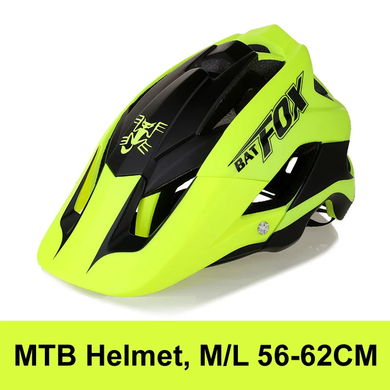 4 Batfox велосипедный шлем ультралегкий велосипедный шлем Casco Ciclismo интегрально-Формованный велосипедный шлем дорожный горный MTB шлем 56-62 см - Цвет: 4