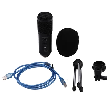 

ABKT-Professional MK-F500 USB Condenser Microphone Computer Game Competitive Microphone Live Recording Chat Microphone for Live