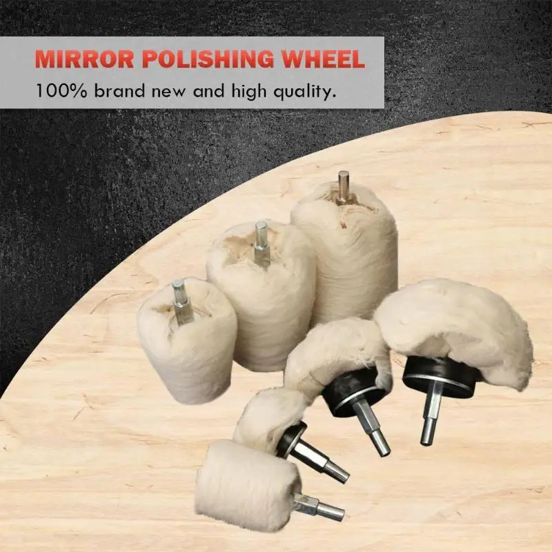 Cylindrical Conical Buffing Grinding Head Cotton Cloth Wheel Abrasive Tool