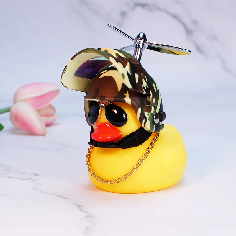 Novelty keychain up to duck key chain car small toy cute animal key silicone fun helmet toy