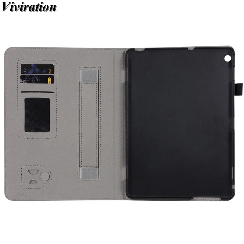 Tempered Glass Screen Protector+Flexible PU Shell Faux Leather Stand Cover For Huawei MediaPad M3 Lite 10 10.1 BAH-W09/AL00 Case