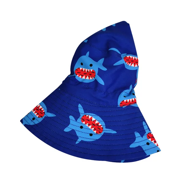 Bob bébé garçon bleu marine motif requin avec ficelle 3