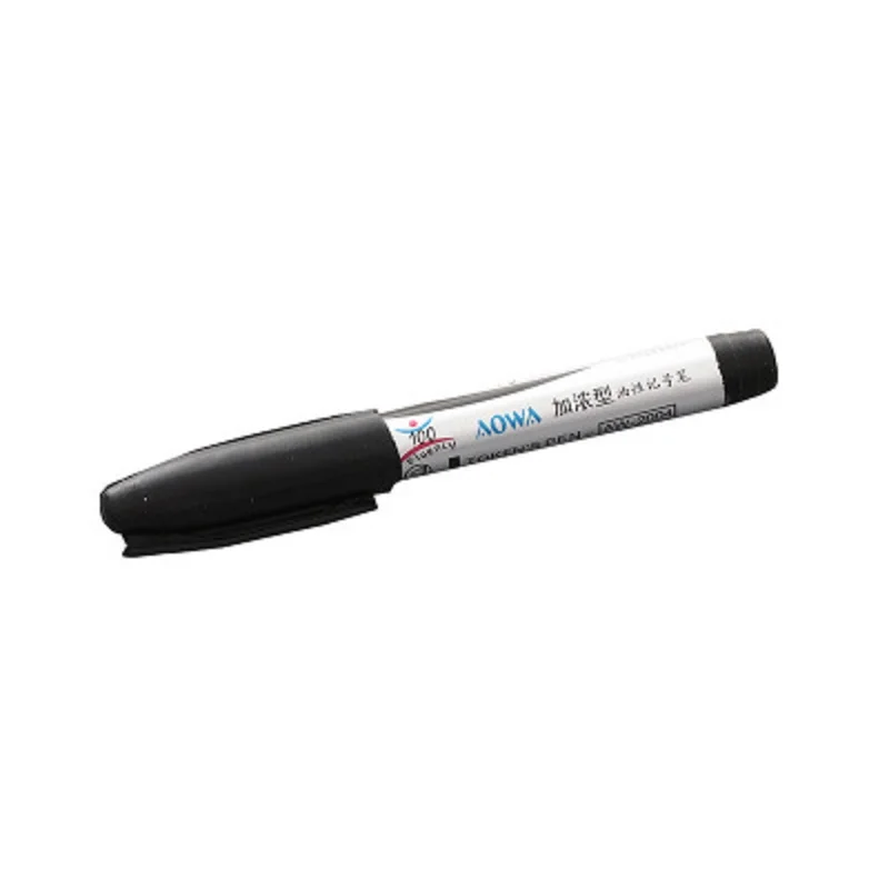 3 pcs/lot Black Permanent Oil Marker Pen Token Pens for Paper Metal Glass Marking Pen Office School Supplies Large Capacity Pen 5