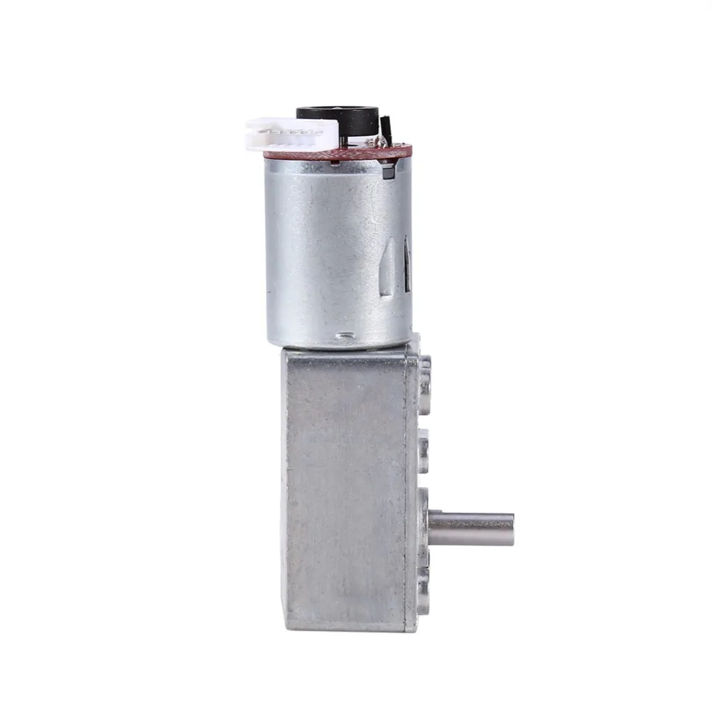 DC Motor High Torque Geared Reduction Motor with Encoder Srong Self-locking 100RPM/40RPM/30RPM/20RPM/10RPM