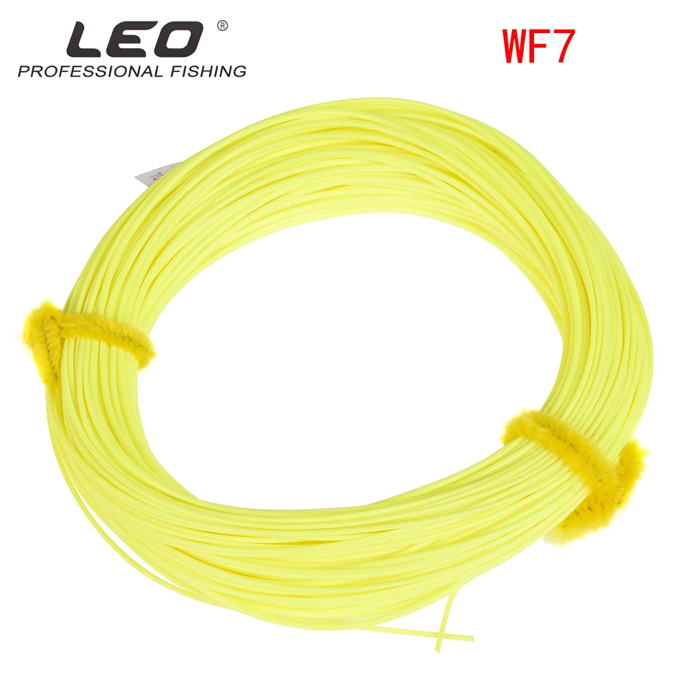 Yellow 7F 4F/5F/6F/7F/8F 100FT Летающая леска Вес вперед плавающая Летающая леска - Цвет: Yellow 7F