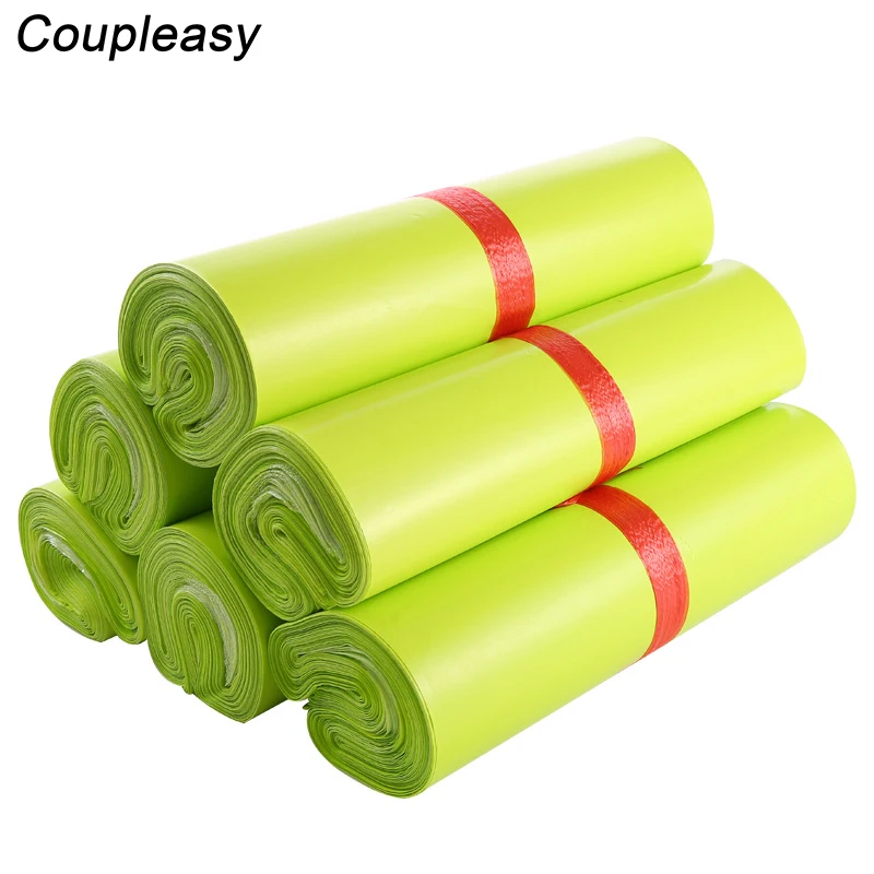 100pcs 7 sizes Poly Mailer Plastic Shipping Bags Green Envelope Self Seal Adhesive Courier Storage Bag Business Supplies | Канцтовары