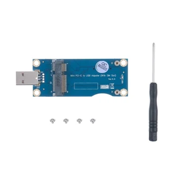 

Mini PCI-E to USB Adapter Card WWAN Test Converter Adapter Card 3G/4G Module with SIM Card Slot