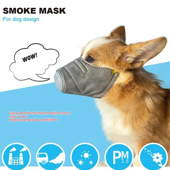 

3Pc Mouth Mask Dog Soft Cotton Face Mouth Mask Pet Respiratory PM2.5 Filter Anti Dust Gas Pollution Haze Protective Muzzle Masks