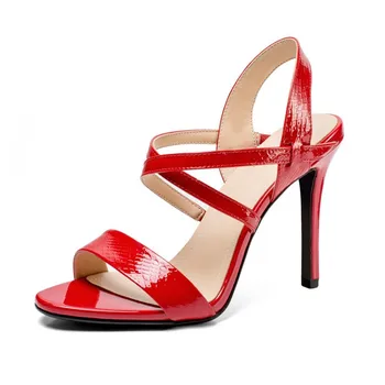 

Women Summer Stiletto Heels Party Wedding High Heels Peep Toe For Female Sexy Women's Shoes Sandals Sexy Heels Single Shoes