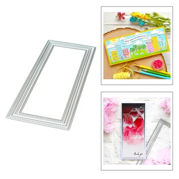 

2020 Hot New Rectangle Framelits Diagonal Background Metal Cutting Dies For and Crafts Scrapbooking Foil Card Making no stamps