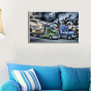 

5D DIY Embroidery Cross Stitch Kit Square Full Diamond Painting Truck Wall Decor