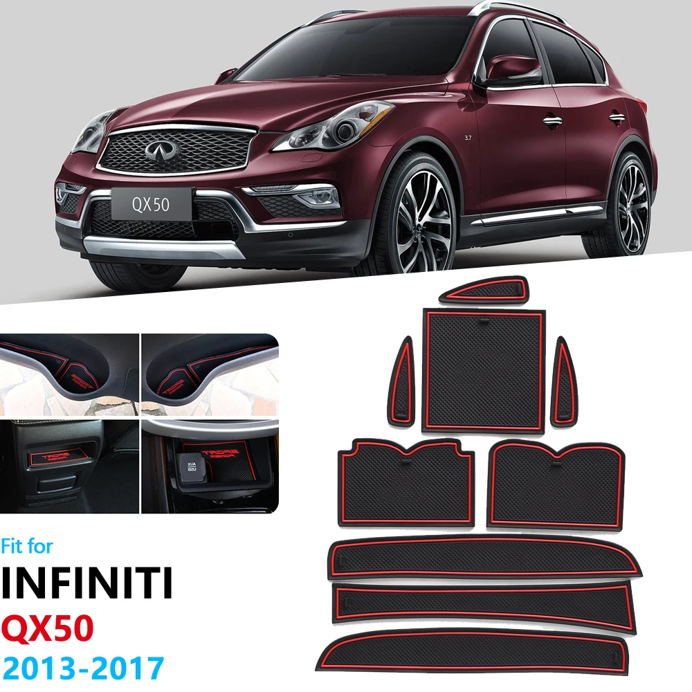 Нескользящий Резиновый коврик для ворот Infiniti QX50 J50 2013 2014 2015 2016 2017|Наклейки на