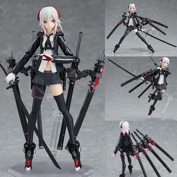 

17cm Heavily Armed High School Girls Figure Figma 422 Shi Sex Girl PVC Action Figure Movable Figurine Model Toy