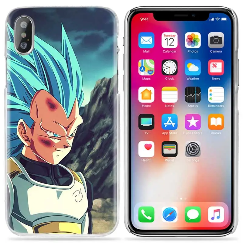 Vegeta Dragon Ball Z чехол для Apple iPhone 11 Pro XS Max XR X 10 7S 8 6 6S Plus+ 5 SE 5S 4S 4 5C Жесткий PC телефон Coque аниме