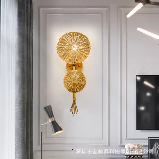Modern American Luxury Crystal Wall Lamp Simple Living Room Bedroom Bedside Lamp Decor Home Wall Sconce Light Fixture Luminaria