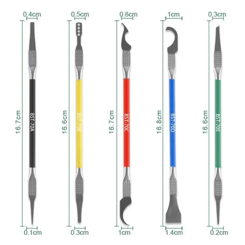 5 шт. IC чип ремонт тонкое лезвие из нержавеющей стали cpu для удаления BGA инструмент для обслуживания клей для удаления телефона чип-лопата инструменты