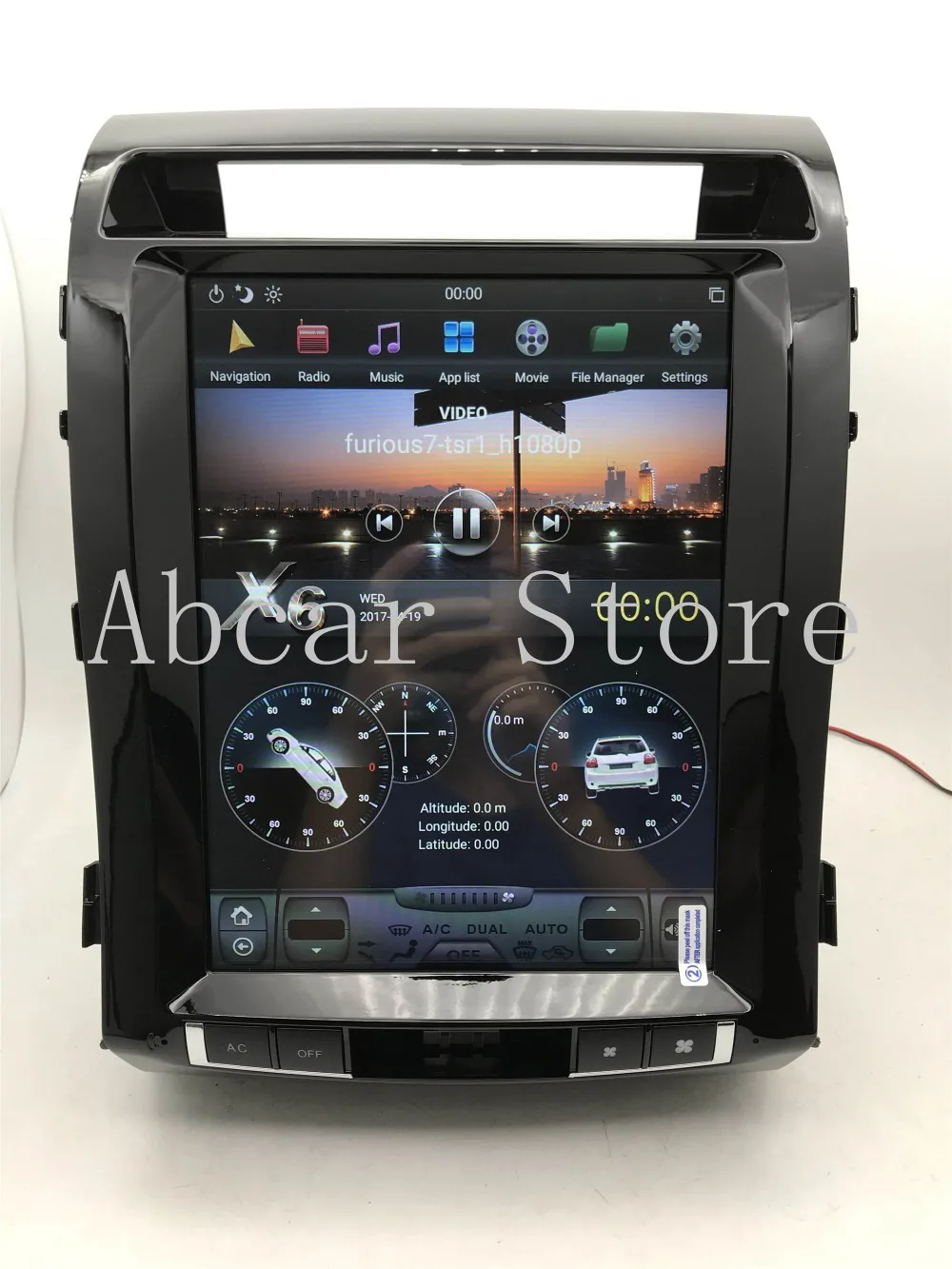 12,1 ''Tesla стиль Android 8,1 автомобильный dvd-плеер gps навигация для TOYOTA LAND CRUISER LC200 2008- стерео радио PX6 HDMI авто