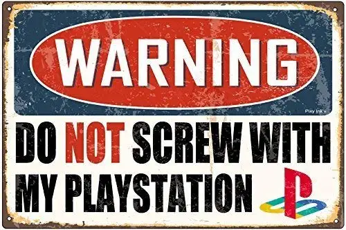 Предупреждение не прикручивайте к моей Playstation декоративный металлический