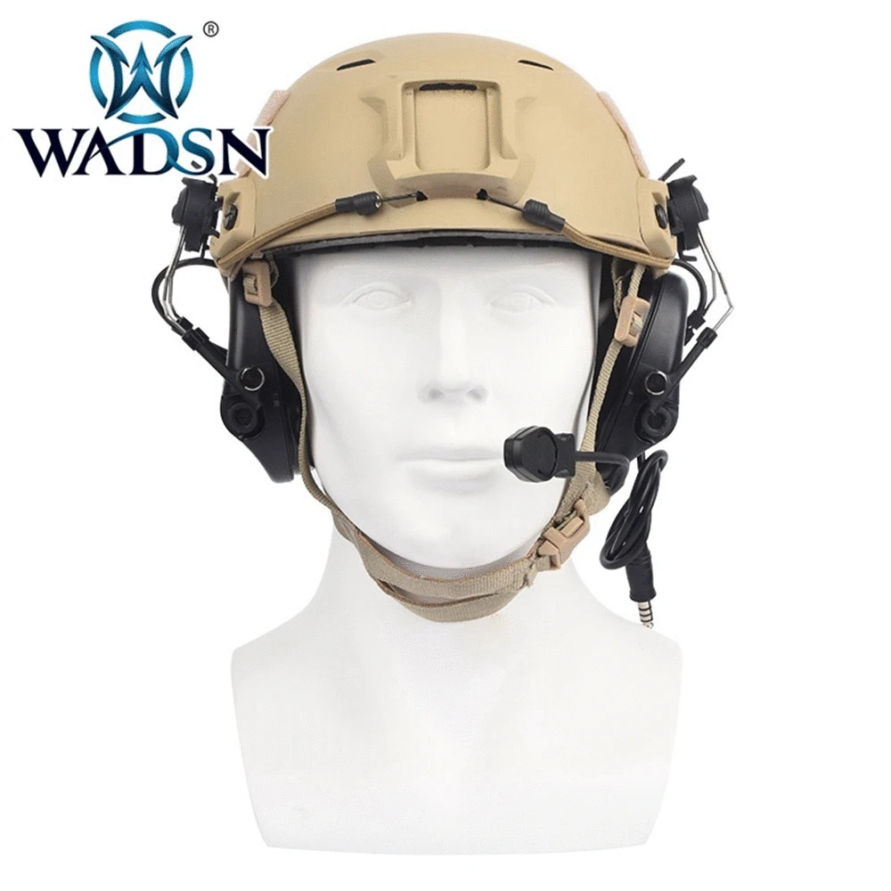 WADSN гарнитура Sordin наушники с шумоподавлением с быстрым адаптером для шлема, набор для военных страйкбола, охотничьих наушников WZ034