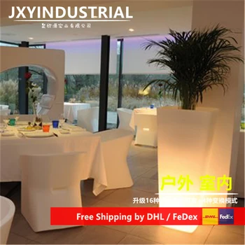 

Colorful rechargeable remote control LED Luminous flower pot of ice bucket LED Multicolore for illuminated furniture