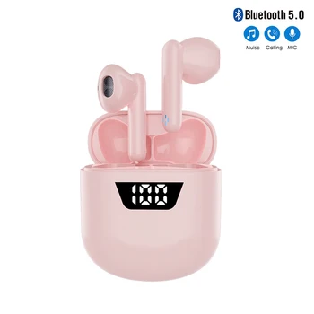 

New 5.0 Bluetooth Stereo Headset Wireless IPX7 Waterproof Touch Earbud Earphone 250mAh Battery LED Display Type-c Charging Case