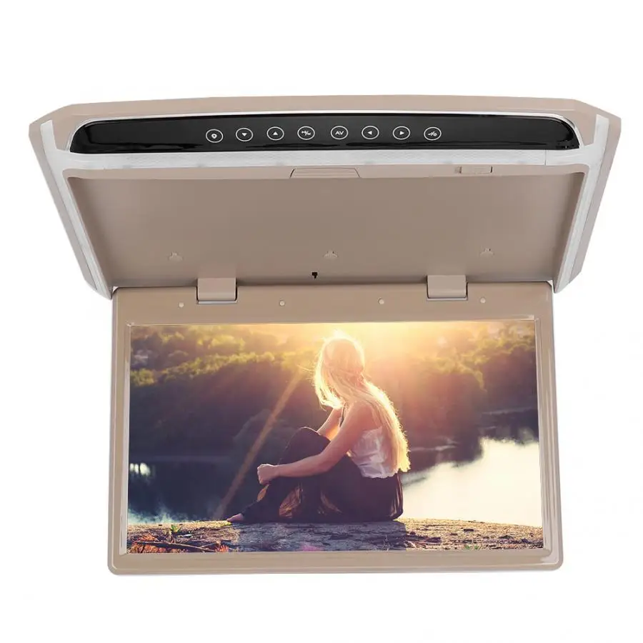 Авто 15.6in TFT потолочный монитор крыши видео 1080P HD экран USB TF HDMI монитор медиаплеера
