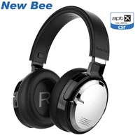 New Bee-auriculares inalámbricos con Bluetooth, dispositivo de audio con cancelación activa de ruido, carga inalámbrica, soporte de Micrófono Dual, NFC