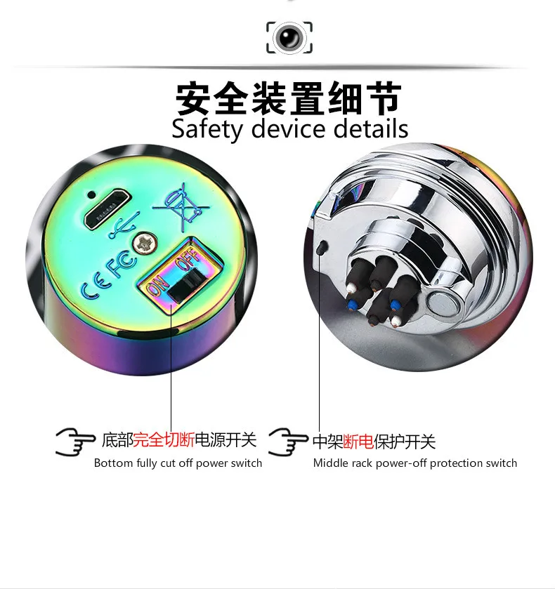 Новинка, супер шесть дуговых зарядных usb зажигалок, индивидуальная креативная дуговая зажигалка, аксессуары для курения, подарок для бойфренда