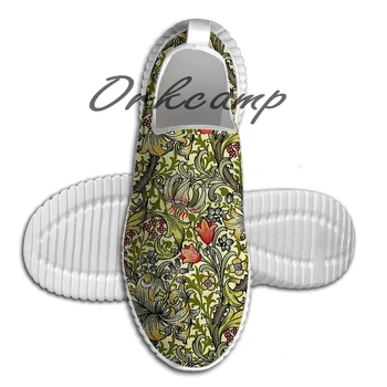 

Sport Running Shoes William Morris Golden Lily Light Weight Walking Shoes Breathable Mesh Yoga Shoes