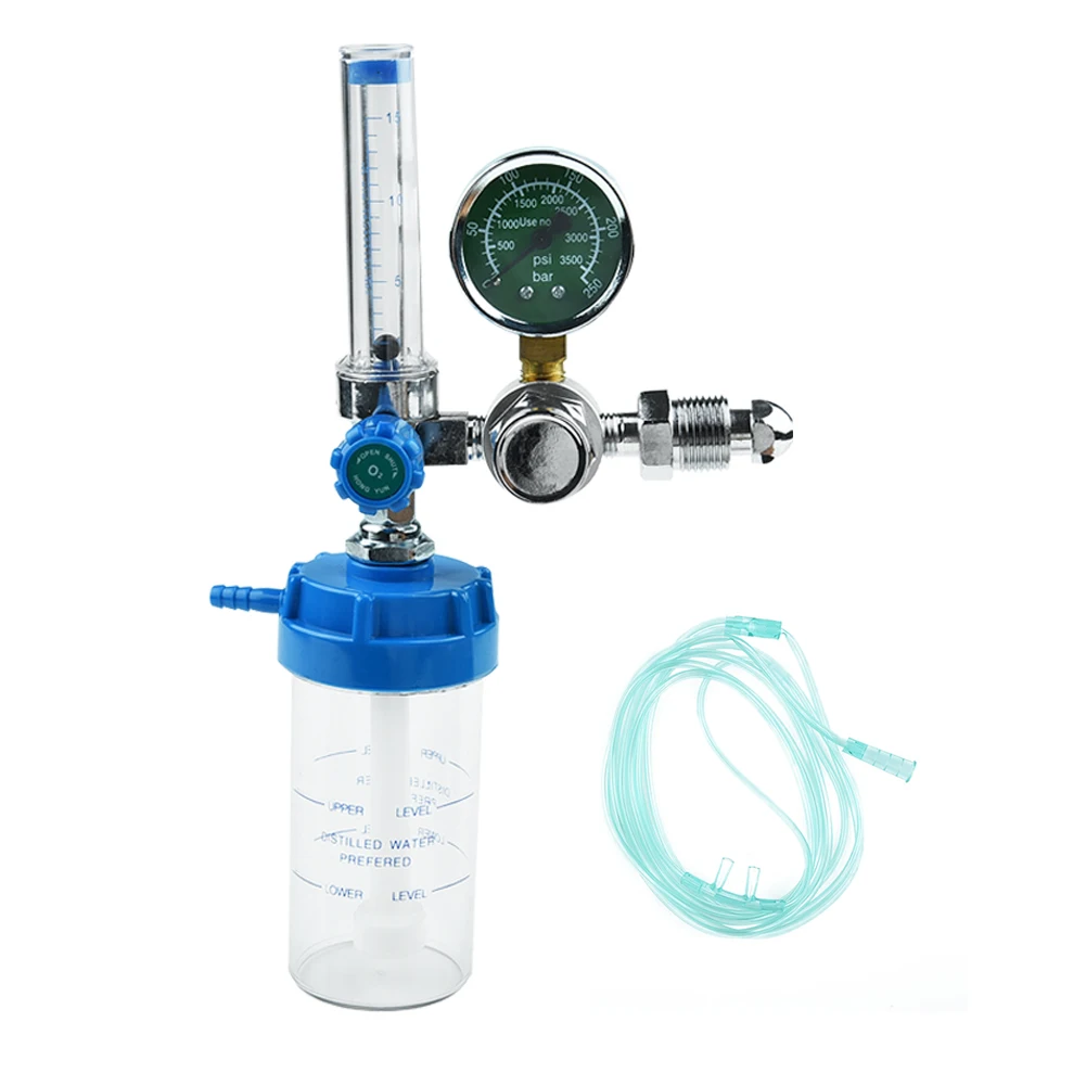 Кислородный ингалятор регулятор давления расходомер наружная резьба G5/8 14