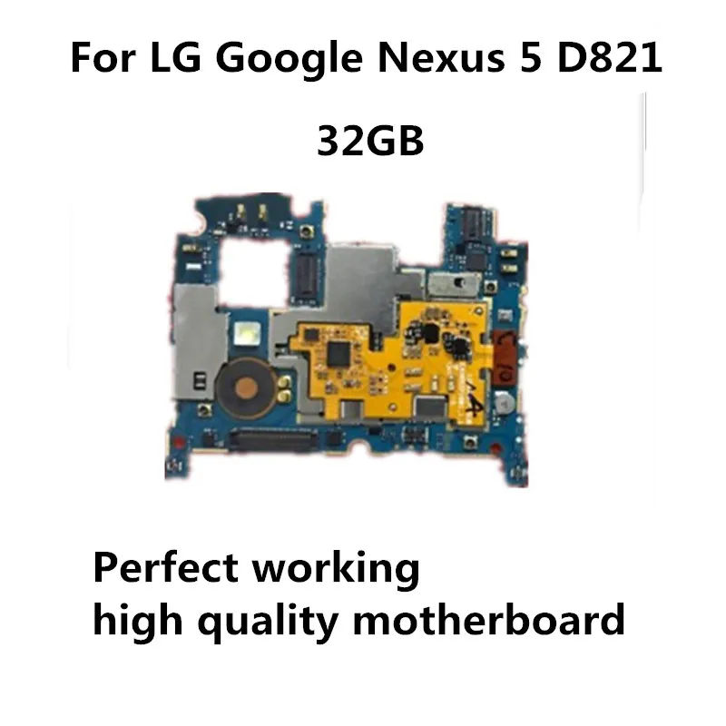 

32GB (Tested) Full Work Original Unlock Motherboard For LG Google Nexus 5 D821 Global Firmware Circuit Electronic Panel