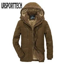 Мужская парка, зимняя куртка для мужчин, новинка, модная брендовая флисовая утолщенная теплая куртка, ветрозащитная Повседневная куртка с капюшоном в стиле милитари, парка размера плюс 7XL