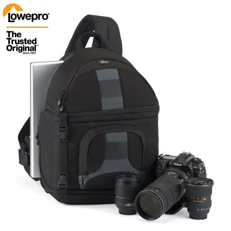 Lowepro Рогатка 350 AW DSLR камера фото Слинг Сумка с погодным покрытием
