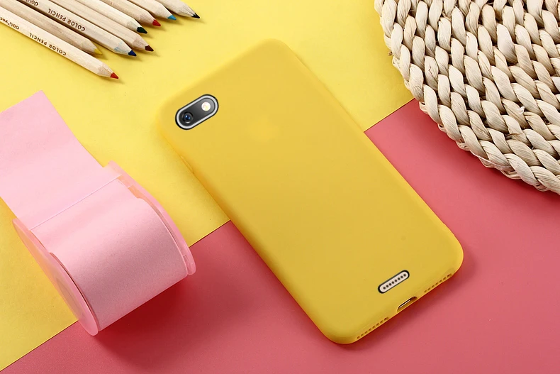 Чехол TRISEOLY для Xiaomi Redmi 6A чехол для xiomi Xiaomi Redmi 6A 5A 4A 4X Чехлы простые однотонные мягкие силиконовые чехлы