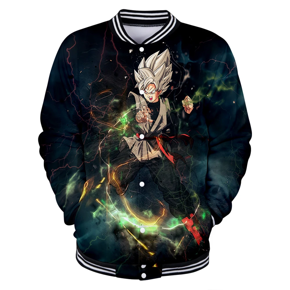 Модная Осенняя Молодежная бейсбольная куртка с 3D принтом 7 Dragon Ball, Мужская/Женская бейсбольная куртка в стиле аниме, хип-хоп, уличная бейсбольная куртка для мальчиков/девочек, XXS-4XL