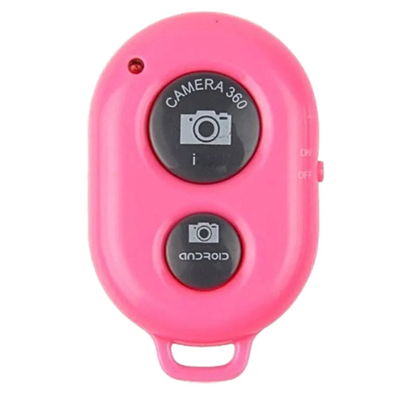 Pink Беспроводной Bluetooth смарт-телефон Камера дистанционного Управление палка для селфи с затвором для IOS и Android OUJ99 - Цвет: Pink