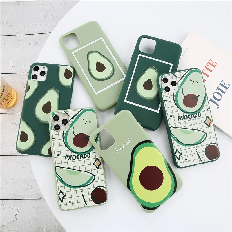 Ottwn Cute Avocado Phone Case For iPhone 11 Pro Max Xs Max XR X Soft Silicone TPU Beautiful Back Cover For iPhone 5 6 6s 78 Plus Ottwn Cute Avocado Phone Case For iPhone 11 Pro Max Xs Max XR X Soft Silicone TPU Beautiful Back Cover For iPhone 5 6 6s 78 Plus