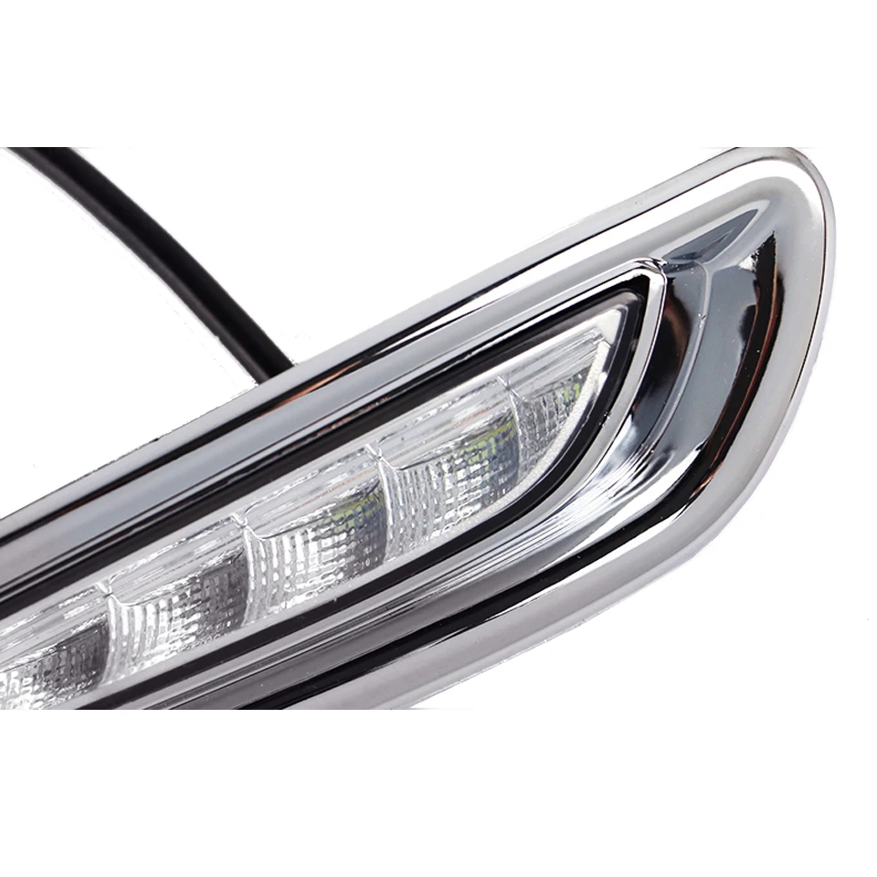 2 шт. автомобиль бег светильник для Mazda 3 Mazda3 2010 2011 2012 2013 автомобиля светодиодный DRL Дневной светильник колпак противотуманных фар с желтым сигналом поворота